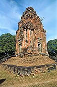 Bakong temple - ancillary towers around the base of the main pyramid